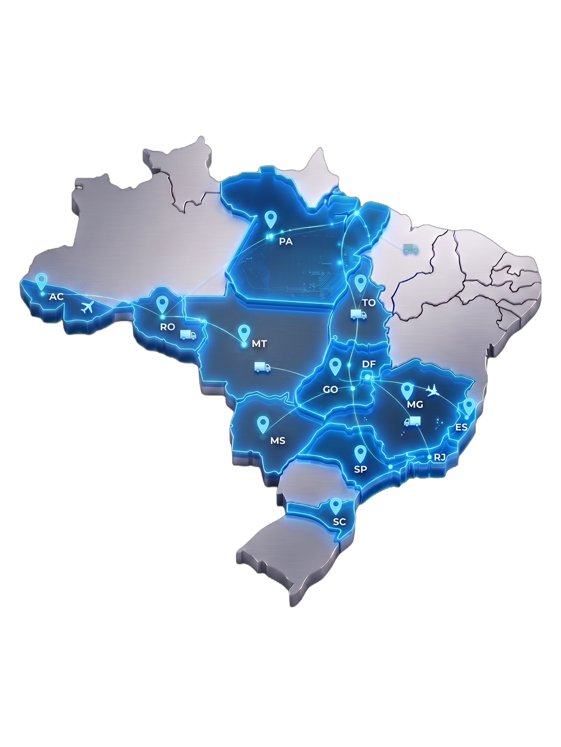 Mapa Brasil Logística